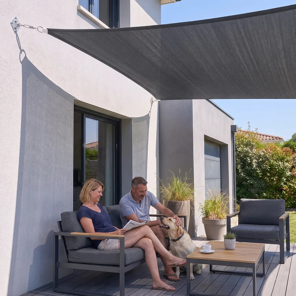 Voile d'ombrage anthracite