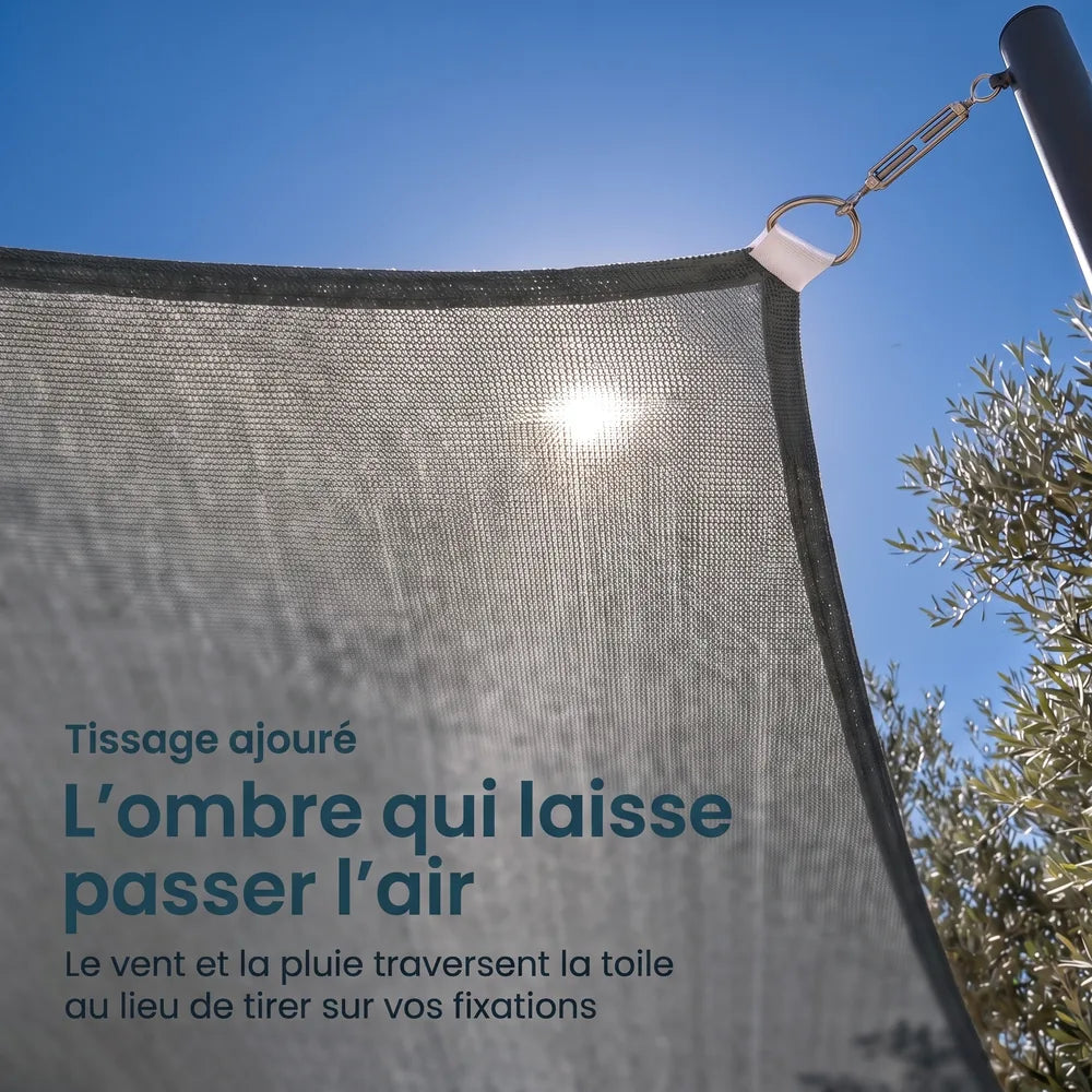 Voile d'ombrage anthracite