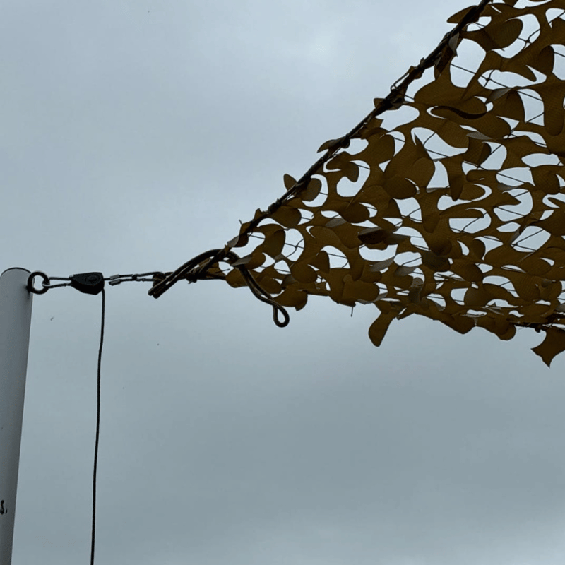 Cordes à cliquets pour voile d'ombrage (lot de 4) — détail de la matière