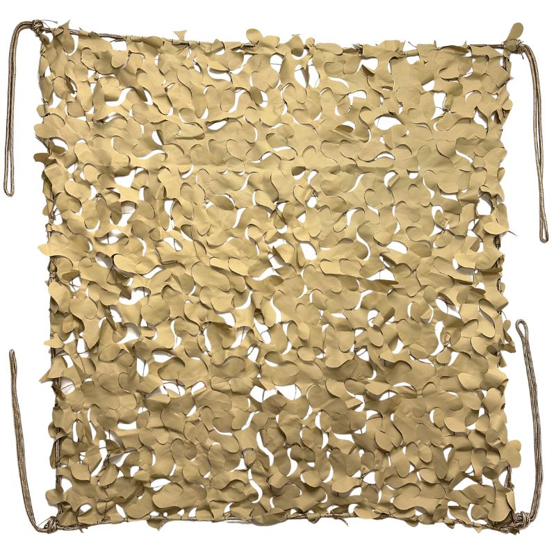 Rideau en filet de camouflage — détail de la matière