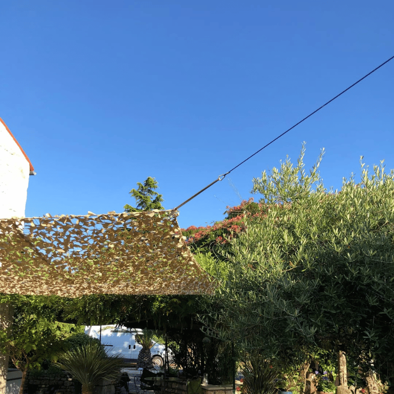 Cordes à cliquets pour voile d'ombrage (lot de 4) — détail de la matière
