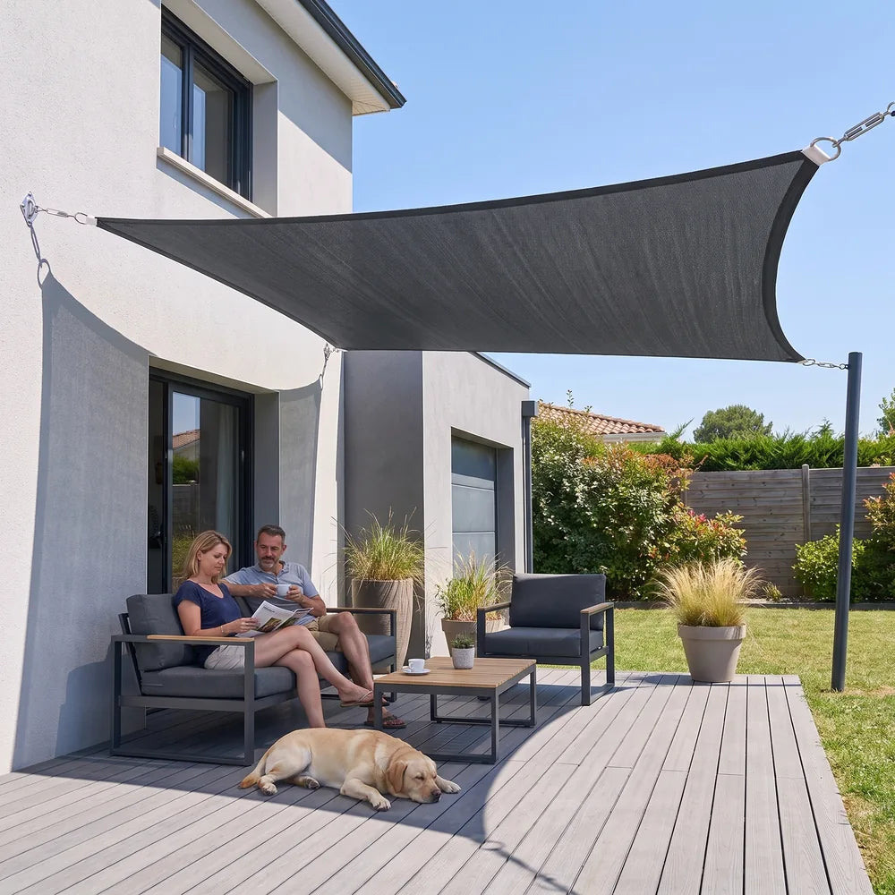 Voile d'ombrage anthracite