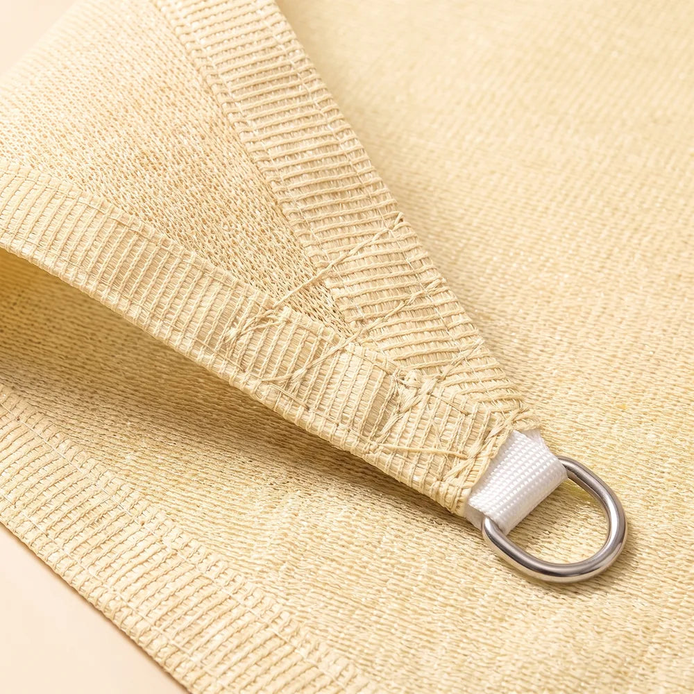 Voile d'ombrage triangulaire ivoire