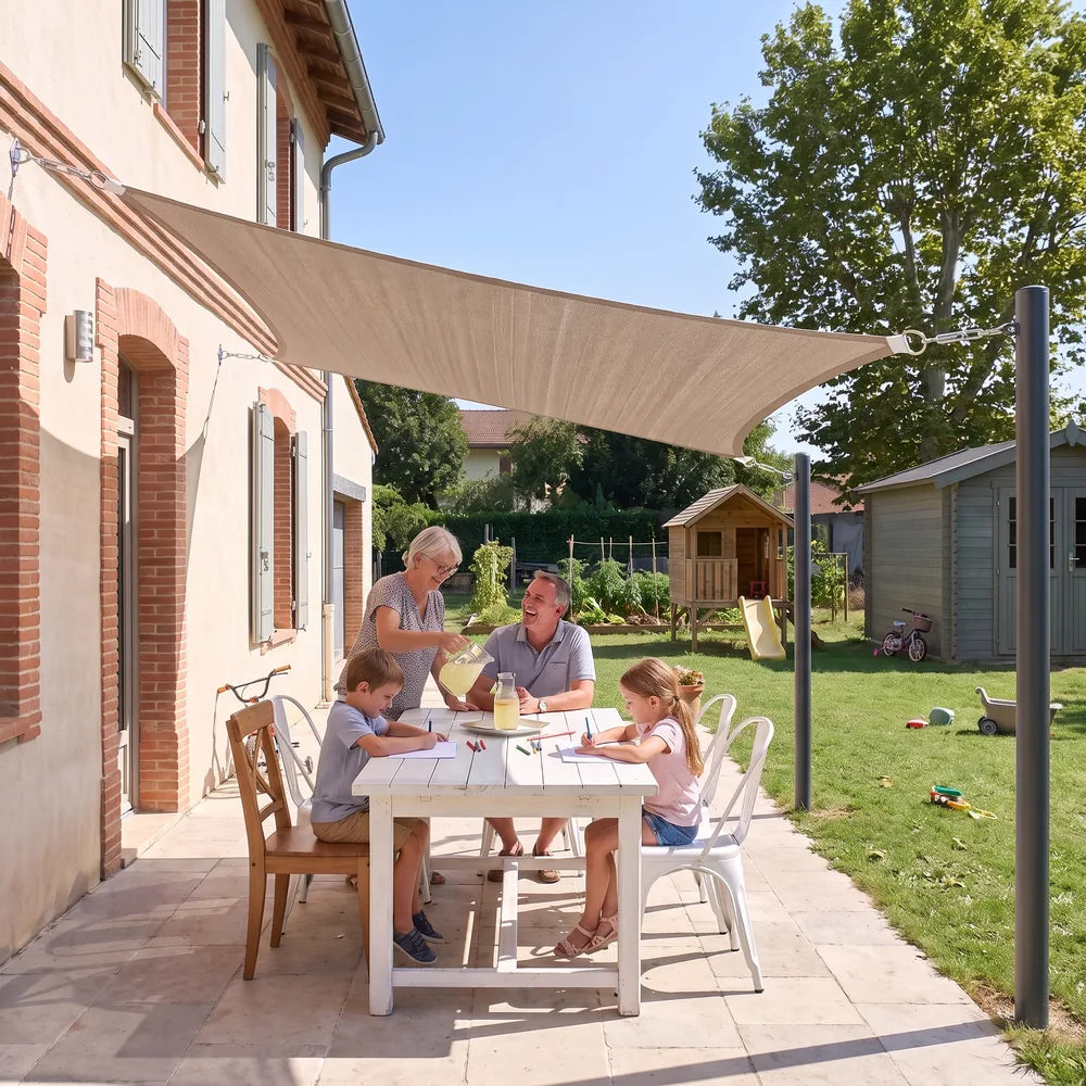 Voile d'ombrage taupe
